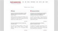 Desktop Screenshot of papebarristers.com