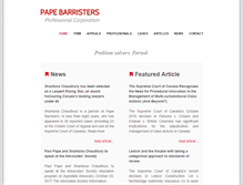 Tablet Screenshot of papebarristers.com